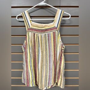 Striped Multicolor Women's Tank Top